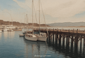 Dockside View Blank Notecard