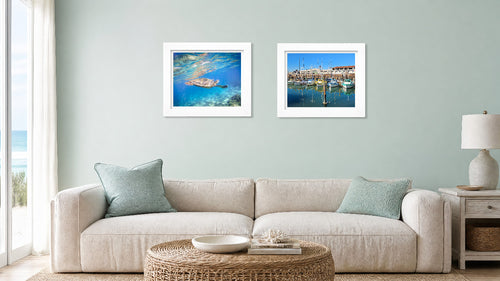 Boats in the Harbor — Photography Print