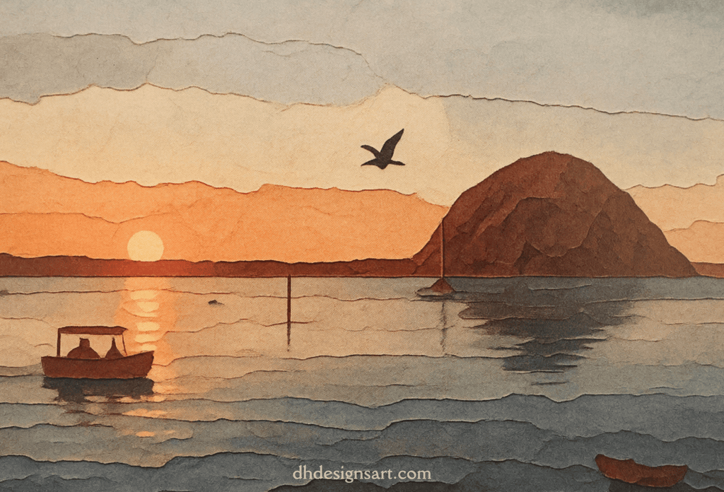 Sunset Views Blank Notecard