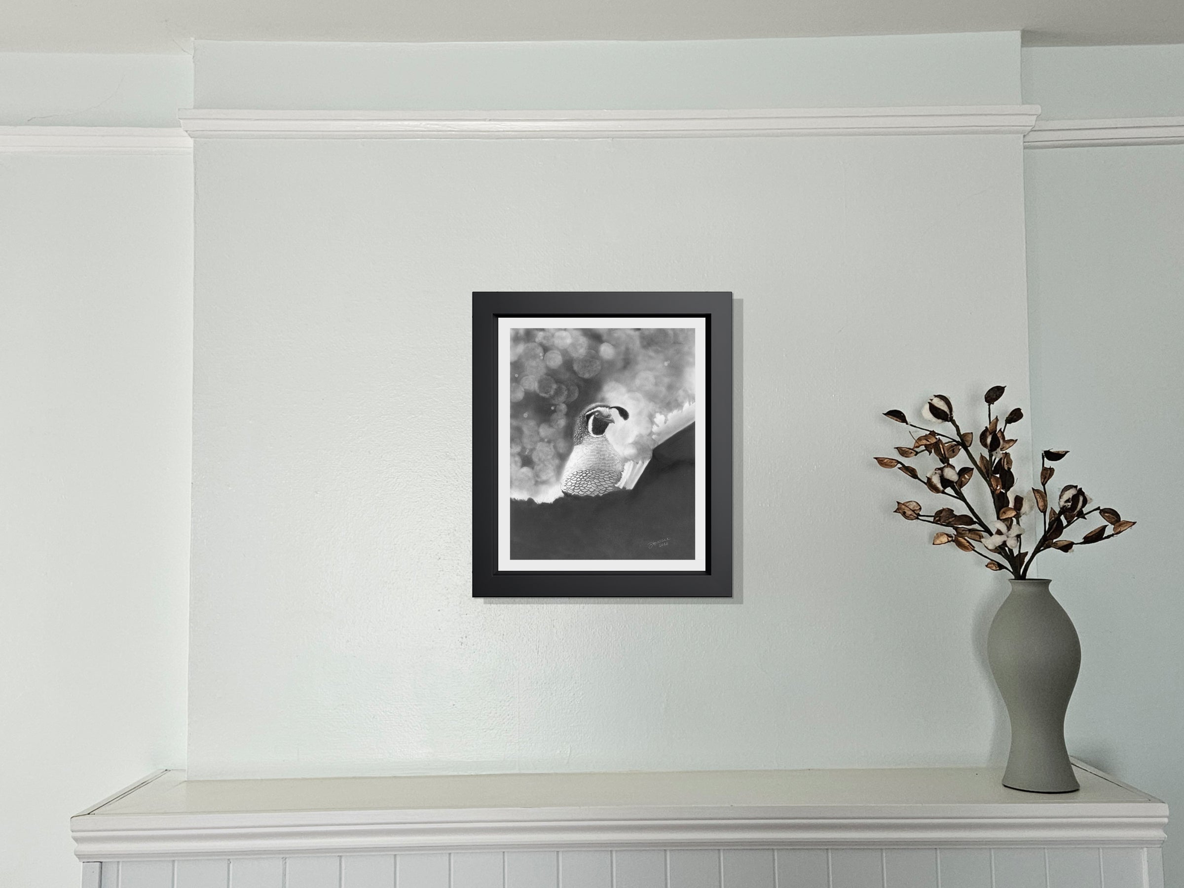 California Dreaming - Quail in Graphite