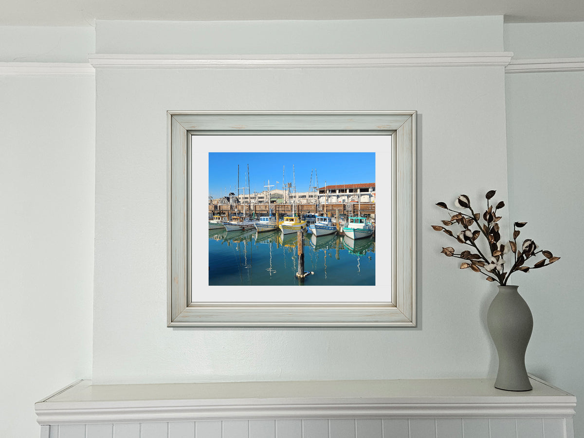 Boats in the Harbor — Photography Print