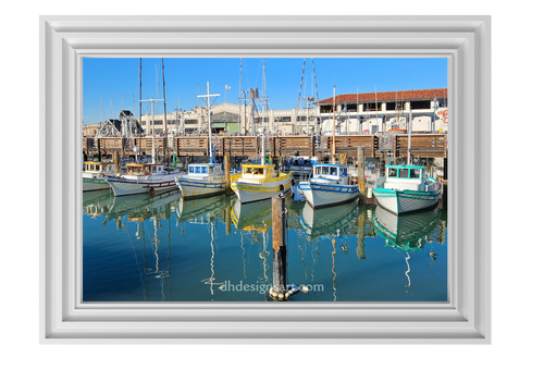Boats in the Harbor — Photography Print