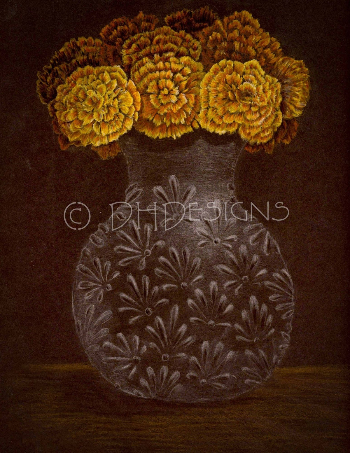 Dia de los Muertos - Bouquet of Marigolds | Ramo de Cempasúchil