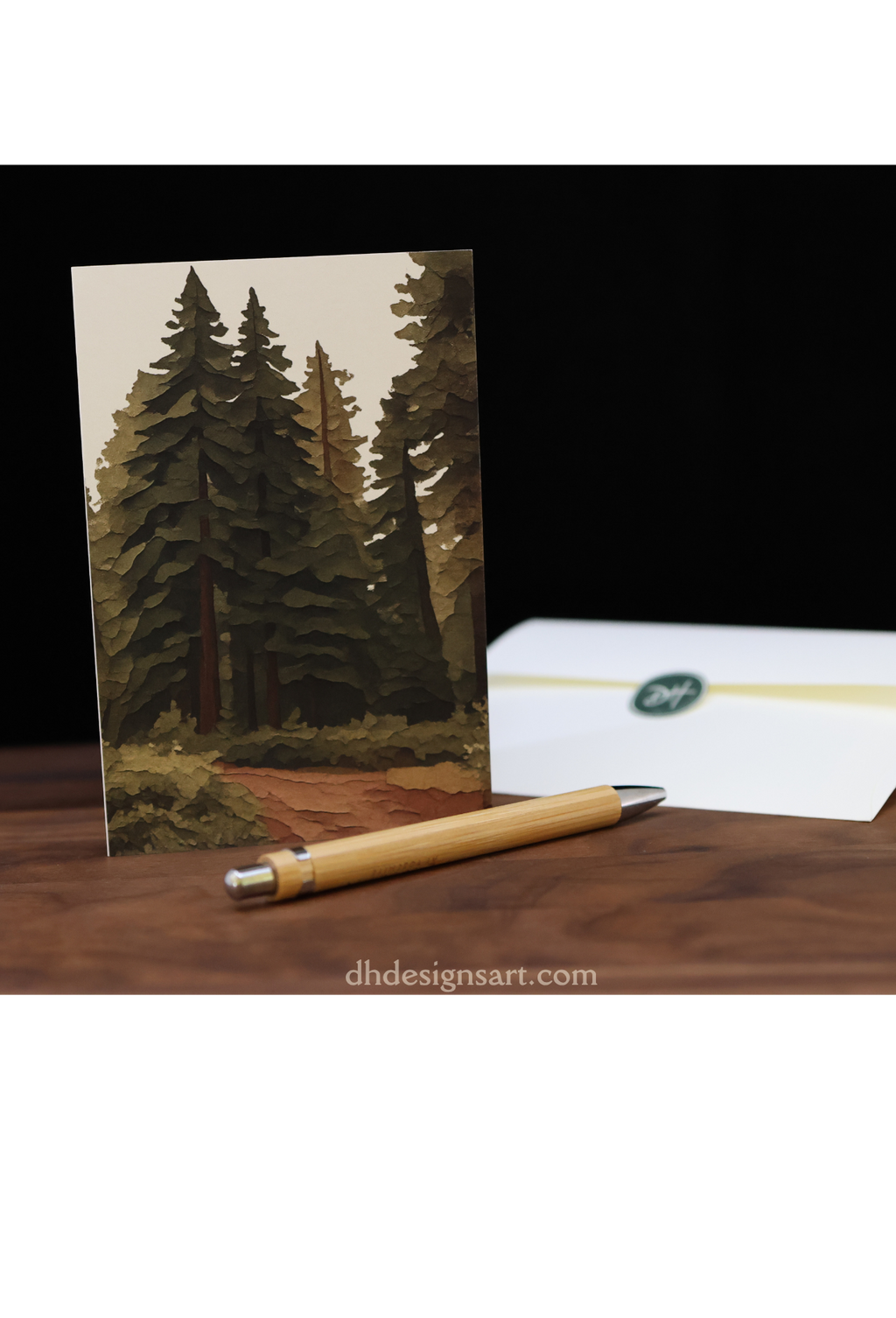 Yosemite Pine Trail Blank Notecard