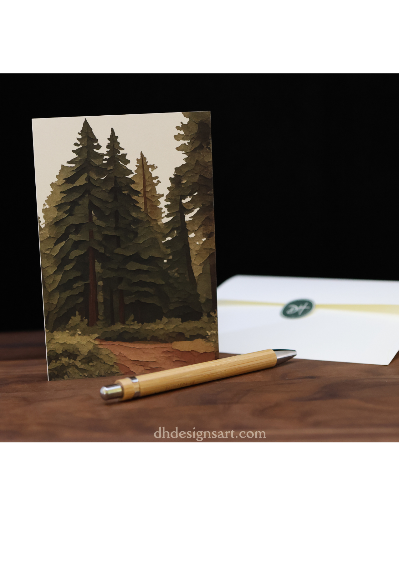 Yosemite Pine Trail Blank Notecard